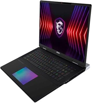 MSI Titan 18 HX A14VIG-088US 18" 4K Ultra HD+ 120Hz Gaming Laptop, Intel Core i9-14900HX 2.2GHz, 64GB RAM, 4TB SSD, NVIDIA GeForce RTX 4090 16GB, Windows 11 Pro, Core Black على Amazon.ae - متتبع الأسعار