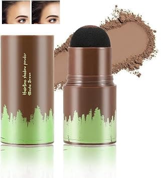 Hairline Powder Stick,Hair Shadow Powder Root Touch Up Powder, Waterproof Hair Shading Sponge Pen Hair Filler Powder For Cover Gray Hair Root, Hair Touch-Up, Thin Hair (BROWN)(4 gram) on Amazon.ae - Price Tracker