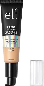 e.l.f. Camo CC Cream, Colour Correcting Medium-To-Full Coverage Foundation with SPF 30, Light 240 W, 1.05 Oz (30g) - دليلك لأفضل العروض