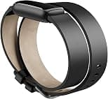 Fitbit Luxe,Leather Double Wrap,Black,One Size - Best Deal Finder