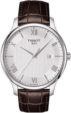 Tissot mens Tradition stainless-steel Dress Watch Brown T0636101603800, Brown, Quartz Movement - Amazon.ae Price Tracker