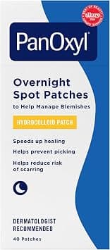 PanOxyl PM Overnight Spot Patches, Advanced Hydrocolloid Healing Technology, Fragrance Free, 40 Count - Best Deal Finder