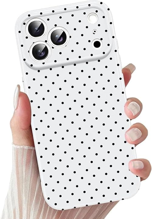 RUNGOS for iPhone 17 Pro Max Case, Polka Dots Pattern Slim Fit Cover on Amazon.ae - Price Tracker