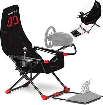 LIODUX Racing Wheel Stand Chairs, Racing Simulator Cockpit, Foldable & Adjustable Challenge Sim Cockpit, Seat Simulator for G920 G29 G923 Thrustmaster T248X T248 T300 T150 458 TX T598P Xbox PS5 PS4 PC على Amazon.ae - متتبع الأسعار