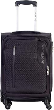 Kamiliant by American Tourister Kam Kojo Cabin Polyester Soft Sided 4 Wheels 360 Degree Rotation Luggage Suitcase, Grey, Cabin | 56.5 cm | Small, Spinner on Amazon - Best Deal Finder