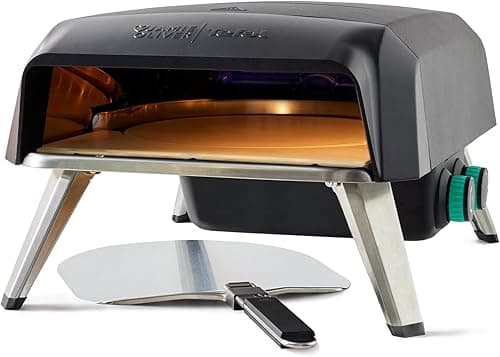 Jamie Oliver by Tefal Gas Rotating Stone Pizza Oven, Homemade Pizza Maker, Outdoor, 360 Inner Rotating Stone, Peel, Gas Connector JM4168G0 on Amazon.ae - Price Tracker