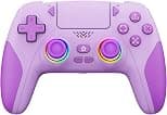 IWGAME RGB Wireless Controller for PS-5/PC, Hall Effect Joysticks & Triggers Gamepad with programmable/Remap/Turbo Functions, Dual Vibration, 3.5MM Audio Jack(Purple) - متتبع أسعار Amazon.sa