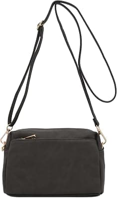 FashionPuzzle Triple Zip Small Crossbody Bag - Best Deal Finder