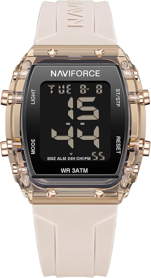 NAVIFORCE Digital Multi-Function Watch for Men,Fashion Waterproof Sports Women Watches and Mens,Colorful Silicone Band,Men's Gifts,Women's Gift on Amazon.ae - Price Tracker