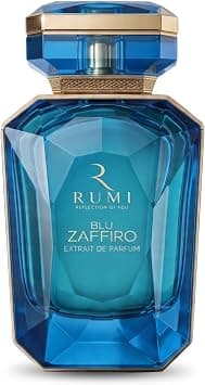 Rasasi Rumi Blu Zaffiro Eau De Parfum Spray for Unisex, 100ml, Fresh Aquatic Woody Notes with Raspberry, Ginger and Oud, Long-Lasting Luxury Scent - By I'm Rasasi على Amazon.ae - متتبع الأسعار