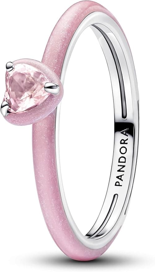 PANDORA Damenring Silber Rosafarbenes Chakra Herz 193088C02 on Amazon.ae - Price Tracker