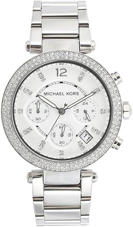Michael Kors Parker Stainless Steel Watch With Glitz Accents - Best Deal Finder