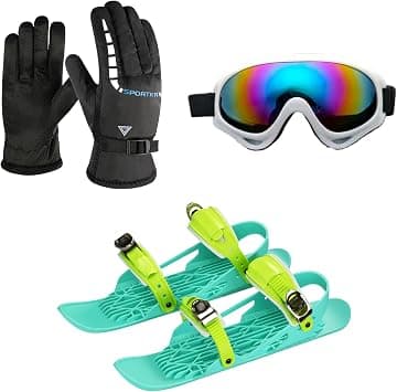 Mini Ski Skates - Adjustable Strap with Carry Bag,Outdoor Skiing Snow Skates | for Snowboarding Snowshoeing Adults Youth Beginners Enthusiasts on Amazon.ae - Price Tracker