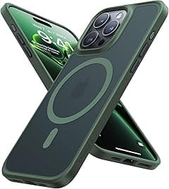 TORRAS Magnetic Shockproof for iPhone 15 Pro Case, [Military-Grade Drop Tested][Compatible with MagSafe] Translucent Hard PC Back with Silicone Slim Protective Cover Anti-Fingerprint, Green - Amazon.ae Price Tracker