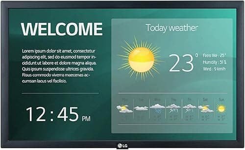 LG 22” 22SM3G-B Series IPS FHD LED Back-lit Digital Display with Embedded CMS, Quad Core SoC with webOS™ 4.0, Smart Signage Platform, & Built-in WiFi,Black on Amazon.ae - Price Tracker