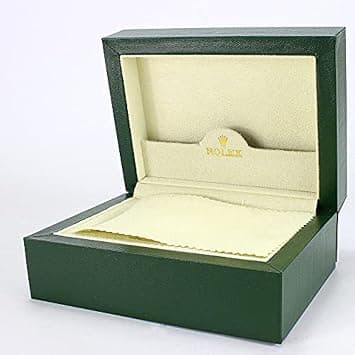 Green Long Velvet Plush Watch Display Box High End Flip Wood Watch Box For Rolex DateJust (Not Original) - Amazon.ae Price Tracker
