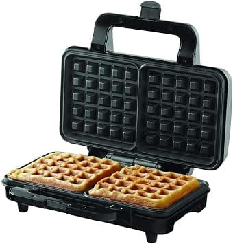 Borosil 1000W Neo Waffle Maker | Non Stick Coating, Square, Anti Skid Rubber Feet, Automatic Temperature Control | 2 Year Warranty, Silver on Amazon - Best Deal Finder