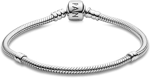 Pandora Iconic Charm Bracelet for Charms Women's Sterling Silver Snake Chain Moments Bracelet with Innovative Threading System Express Unique Style on Amazon.ae - Price Tracker