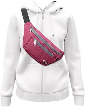 Entchin Fanny Pack for Women Men,Crossbody Belt Bag with 4-Zipper Pockets,Adjustable Waist Bag Pack,One of the Most Popular Travel Essential Gifts for Walking,Traveling,Cycling and Shopping, Burgundy, on Amazon.ae - Price Tracker
