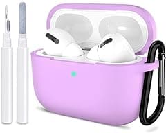 ATUAT for AirPods Pro 2nd Generation Case Cover, Protective Silicone Skin Accessories with Keychain for Women Men for Apple AirPods Pro Gen 2(2022), Front LED Visible-Light Purple - Amazon.ae Price Tracker