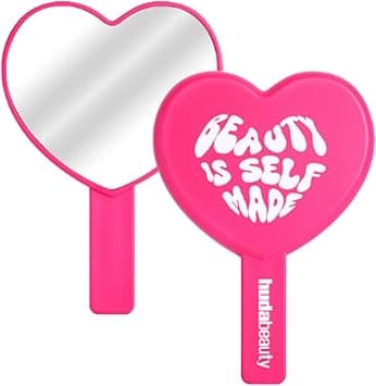 Huda Beauty Heart Shape Mirror in Hot Pink on Amazon.ae - Price Tracker