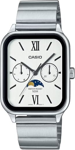 Casio Ladies Watch White Dial Silver Band - Best Deal Finder