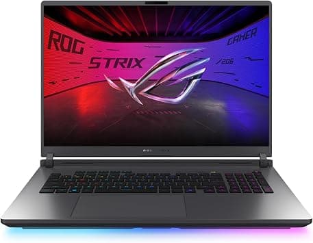 ASUS ROG Strix G18 Gaming Laptop, 18" WQXGA 240Hz IPS Display, Intel Core Ultra 9 275HX, 32GB DDR5 RAM, 2TB SSD, NVIDIA GeForce RTX 5070 Ti 12GB, RGB Backlit ENG Keyboard, Win 11, Eclipse Gray on Amazon - Best Deal Finder