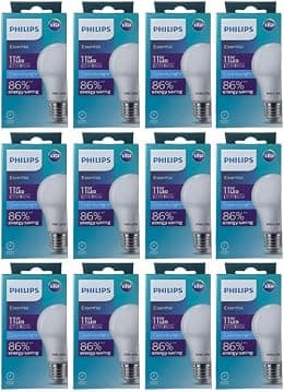 Philips Essential LED Bulb 11W E27 6500K, Cool Daylight - 12 PCS Pack - متتبع أسعار Amazon.sa