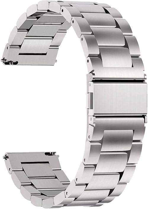 Quick Release Watch Band Compatible With Armani Exchange Drexler Axt2006 Stainless Steel Glossy Finish Metal Replacement Strap (Silver) on Amazon.ae - Price Tracker