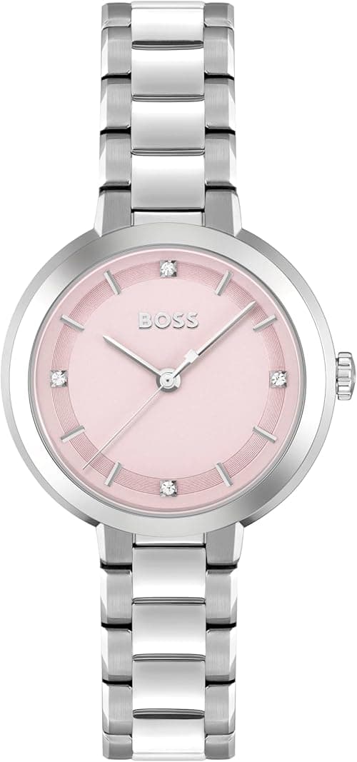 BOSS Sena Women's 34mm Stainless Steel Quartz Watch - Water Resistant up to 3ATM/30 Meters, Contemporary Design on Amazon.ae - Price Tracker
