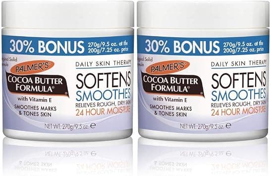 Palmer's Cocoa Butter Solid Formula Bonus Pack [FREE – 30% EXTRA] | 2 x Solid Formula Jars - 270g - Best Deal Finder