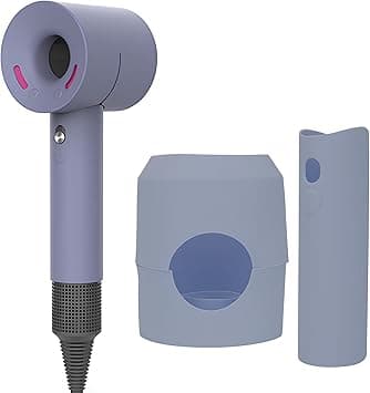ZJchao Silicone Hair Dryer Protective Cover for Dyson Hair Dryer, Anti-Scratch Shockproof Dust Droof Travel Protective Case Cover(Lavender Grey) on Amazon.ae - Price Tracker