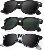 Mens Polarized Sunglasses for Women Semi Rimless Frame Driving Sun glasses：100% UV Blocking - Best Deal Finder