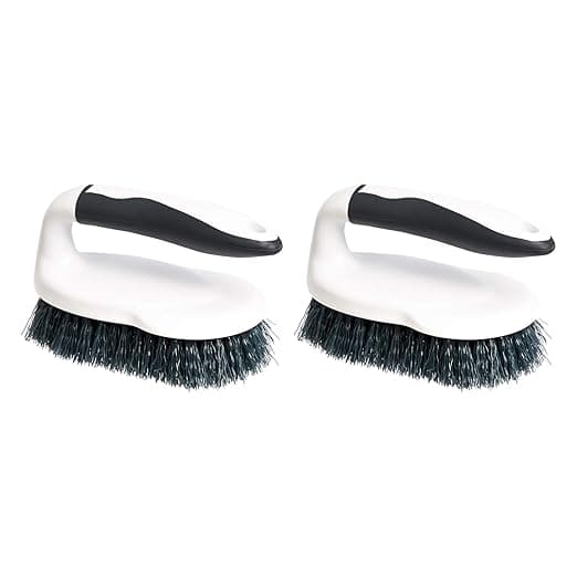 Amazon Basics All Purpose Rectangular Scrub Brush, 2-pack, White & Black (Previously AmazonCommercial brand) on Amazon.ae - Price Tracker