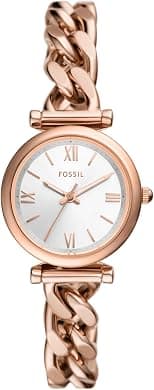 Fossil Women's Watch and Bracelet Set, Carlie Three-Hand Stainless Steel Watch for Women and Bracelet Set - متتبع أسعار Amazon.sa