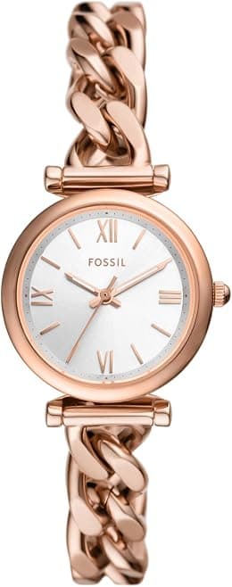 Fossil Women's Watch and Bracelet Set, Carlie Three-Hand Stainless Steel Watch for Women and Bracelet Set - متتبع أسعار Amazon.sa