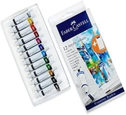 Faber Castell Creative Studio Acrylic Set 12x9mm Tubes - متتبع أسعار Amazon.sa