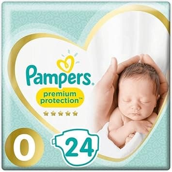 Pampers - Premium Protection Size 0, Diapers for Babies <3kg - 24 Pieces - Amazon.ae Price Tracker