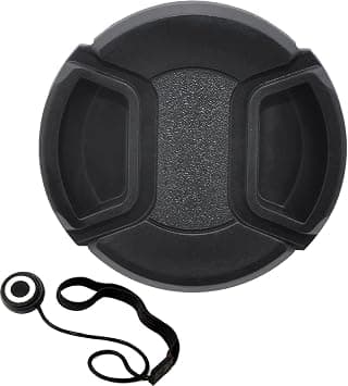 1 Pcs Lens Cap, 55mm Snap On Center Pinch Front Camera Lens Cover for Nikon Canon Sony DSLR, Easy On Off No Dislodged, Keeper String Center Pinch for Hood, Sturdy and Durable on Amazon.ae - Price Tracker