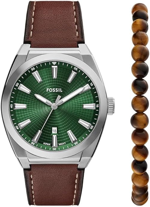 Fossil Everett Watch for Men, Quartz Movement with Stainless Steel or Leather Strap on Amazon.ae - Price Tracker