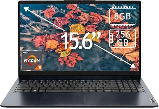 Lenovo Ideapad 1 Laptop, 15.6" FHD (1920x1080) Touch Laptop, AMD Ryzen 5 7520U, 8GB DDR5 RAM, 256GB SSD, AMD Radeon 610M Graphics, Windows 11 Home, Abyss Blue, 82VG00TYUS على Amazon.ae - متتبع الأسعار