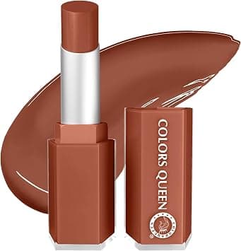 Colors Queen Gloss Stick | Lightweight & Non-Sticky Lip Gloss | Smooth 8 Hrs Hydrating Formula | High Shine Lipstick for Women Enriched with Shea Butter, Vitamin E & Squalane (08 - Fenty Glow, 3.6g) - Best Deal Finder