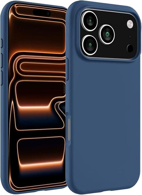 MARGOUN Designed for iPhone 17 Pro Max Case, Liquid Silicone Protective Phone Case with Soft Anti-Scratch Microfiber Lining Utra Slim Drop Protection Phone Cover (Blue, 17 PM) on Amazon.ae - Price Tracker