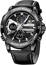 OLEVS Watch for Men Diamond Business Dress Analog Quartz Stainless Steel Waterproof Luminous Date Two Tone Luxury Casual Wrist Watch - Best Deal Finder