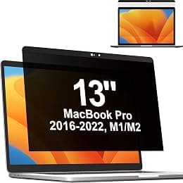 Mamol Privacy Screen MacBook Pro 13 Inch(2016-2022, M1, M2) & MacBook Air 13" (2018-2021, M1), Magnetic Anti Glare Blue Light Filter with Camera Cover, Anti Spy Laptop Screen Protector for Mac 13 in - Best Deal Finder