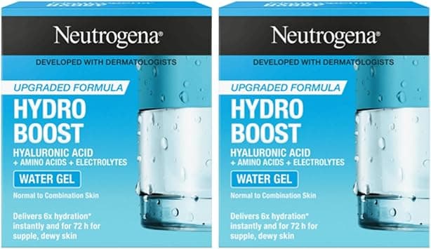 Neutrogena Face Moisturizer Water Gel, Hydro Boost, Normal to Combination Skin. For dehydrated, dull and tired-looking skin. Instantly delivers intense hydration, 50ml (Pack of 2) on Amazon.ae - Price Tracker