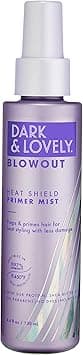 SoftSheen-Carson Dark and Lovely Blowout Heat Shield Hair Primer, Blow Dry Spray & Heat Protectant with Castor Oil, For Curly Hair, 4.4 fl oz on Amazon.ae - Price Tracker