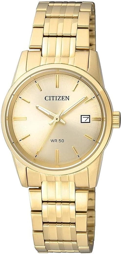 Citizen Womens Analogue Quartz Watch with Stainless Steel Strap EU6002-51P, Gold, One Size, Bracelet on Amazon.ae - Price Tracker