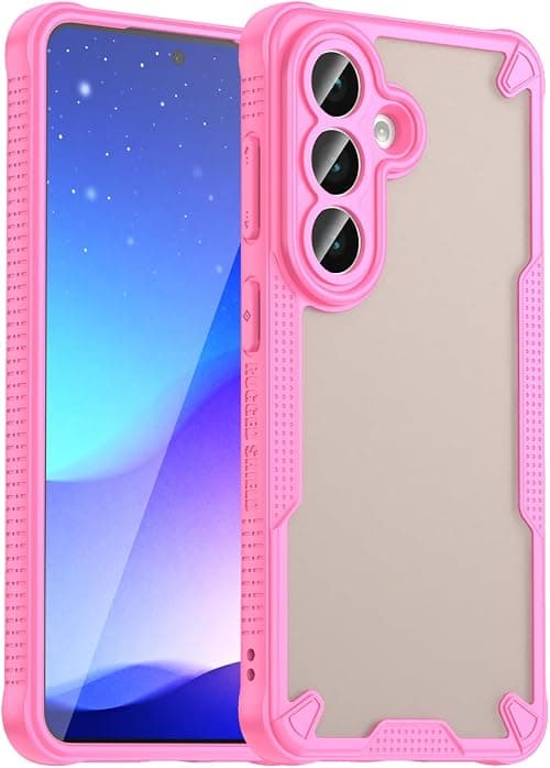 Cover Compatible with Samsung Galaxy A17 / M17 / F17 Phone Case【Lens Camera Protection Shockproof 2 in 1 PC backplane + TPU】Pink on Amazon.ae - Price Tracker