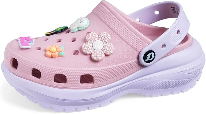 DOCTOR EXTRA SOFT Women's Classic & Premium Casual Clogs/Sandals with Cute Charms for Adult | Comfortable & Lightweight| Stylish & Anti-Skid | Waterproof Everyday Cushion Slippers Girls/Ladies D-555 on Amazon.ae - Price Tracker